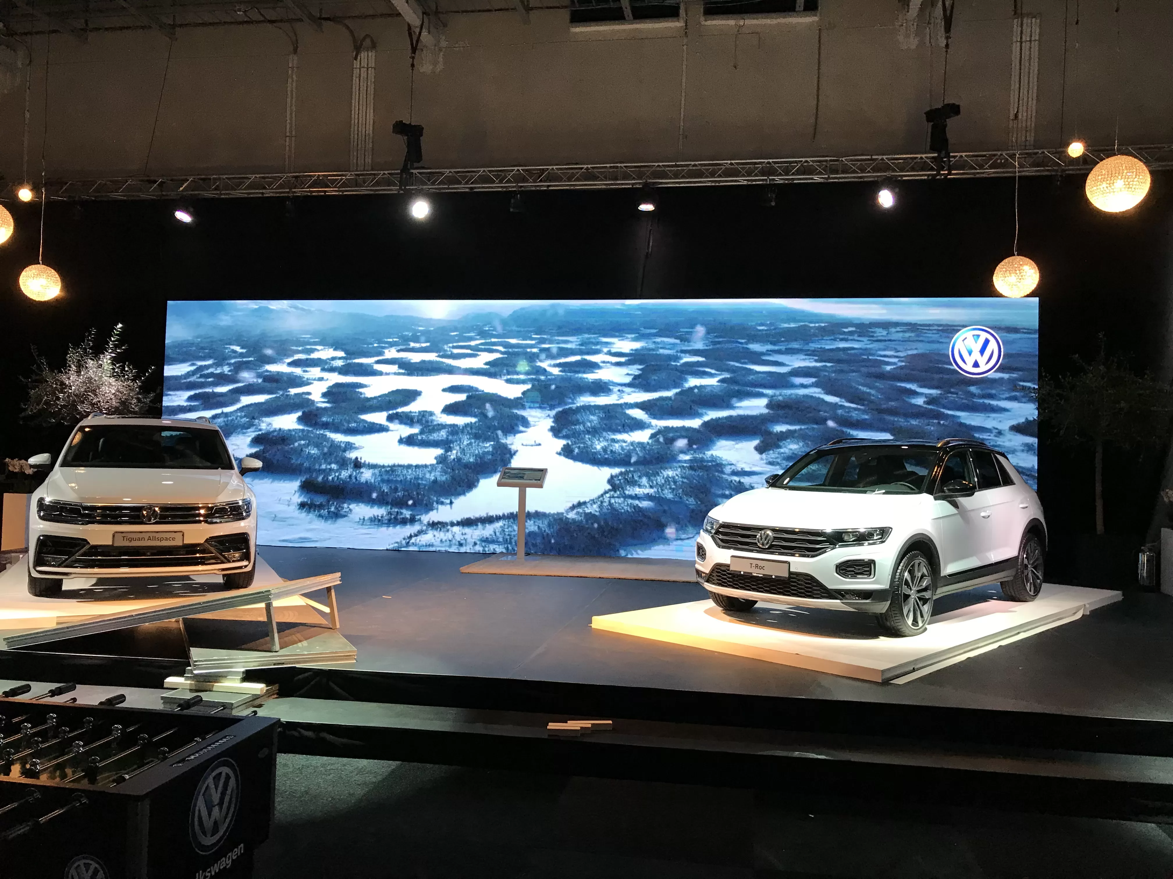P3.9 Indoor LED Screen for Car Exhibition in Sweden 2014