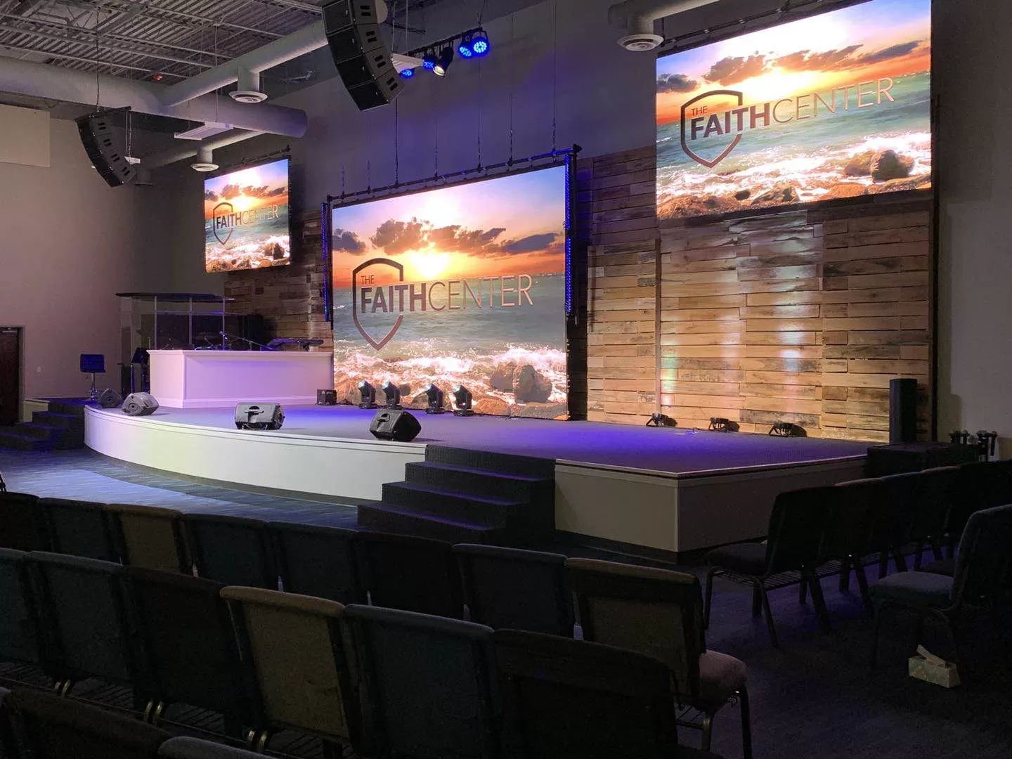 P3.91 Indoor LED Wall for Church in Atlanta USA