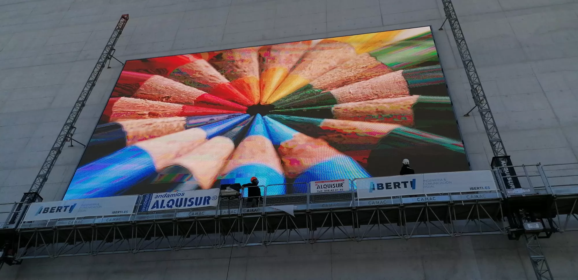 P10 Outdoor Wall Mounted LED Screen in Spain
