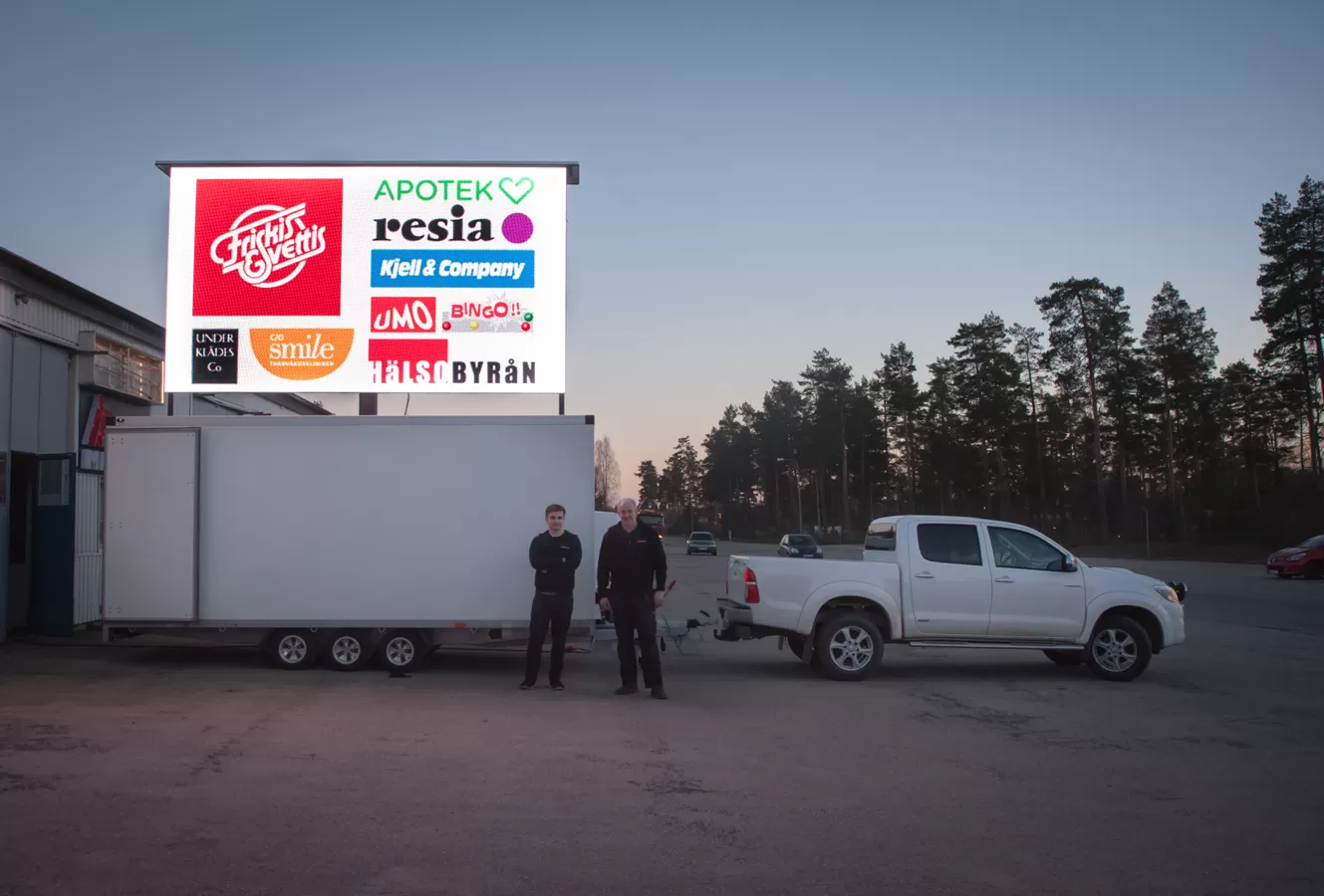P10mm Outdoor Trailer LED Screen in Sweden 2015