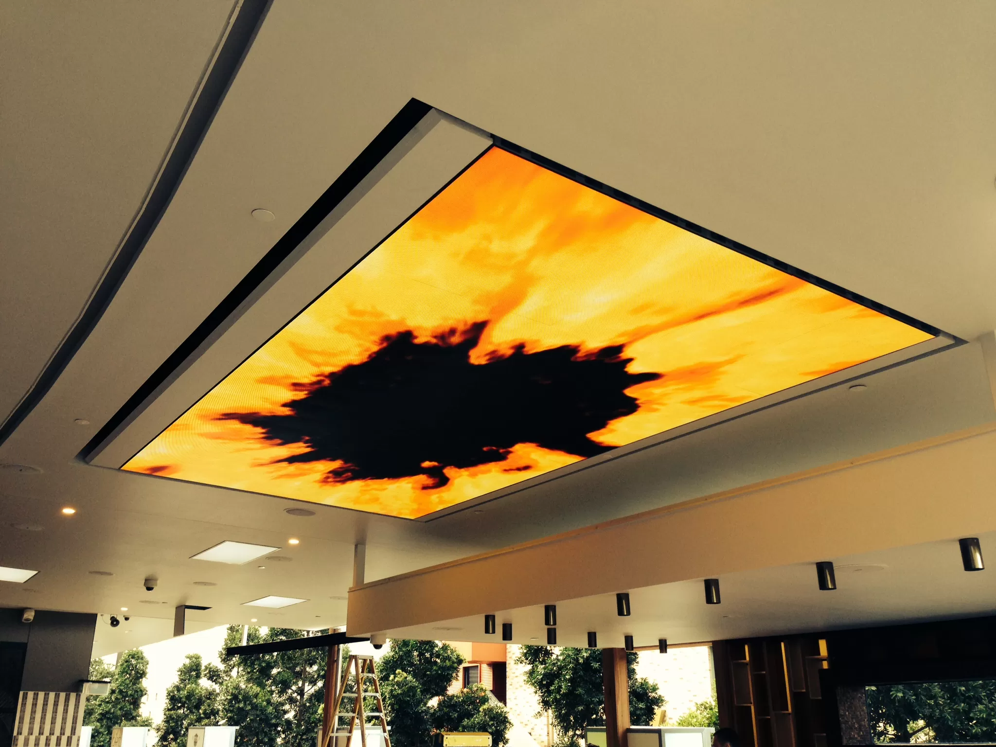 P3.91 Indoor LED Screen ceiling install in Brisbane Australia