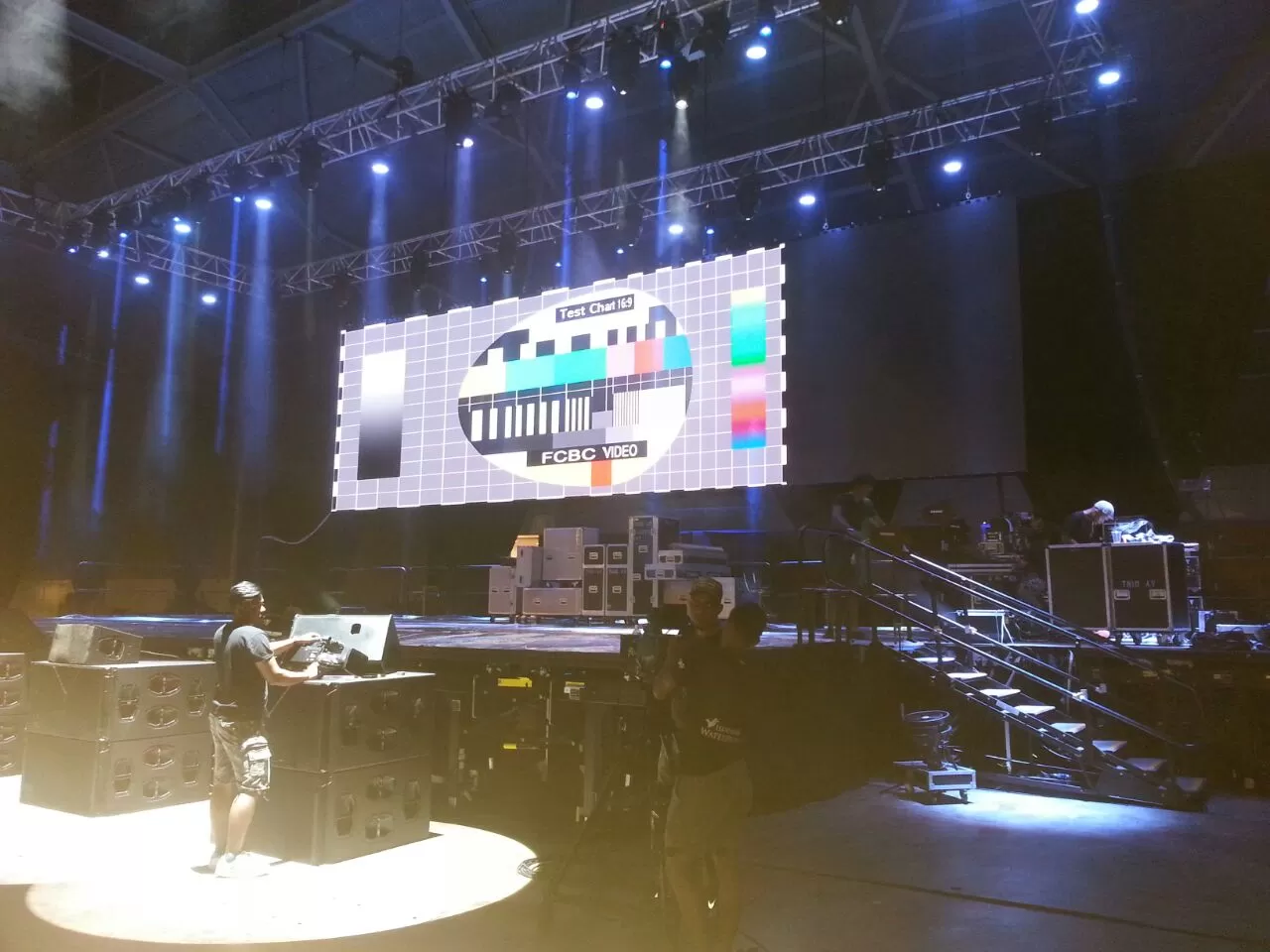 P3.91mm Indoor LED Wall for stage background in Singapore 2015