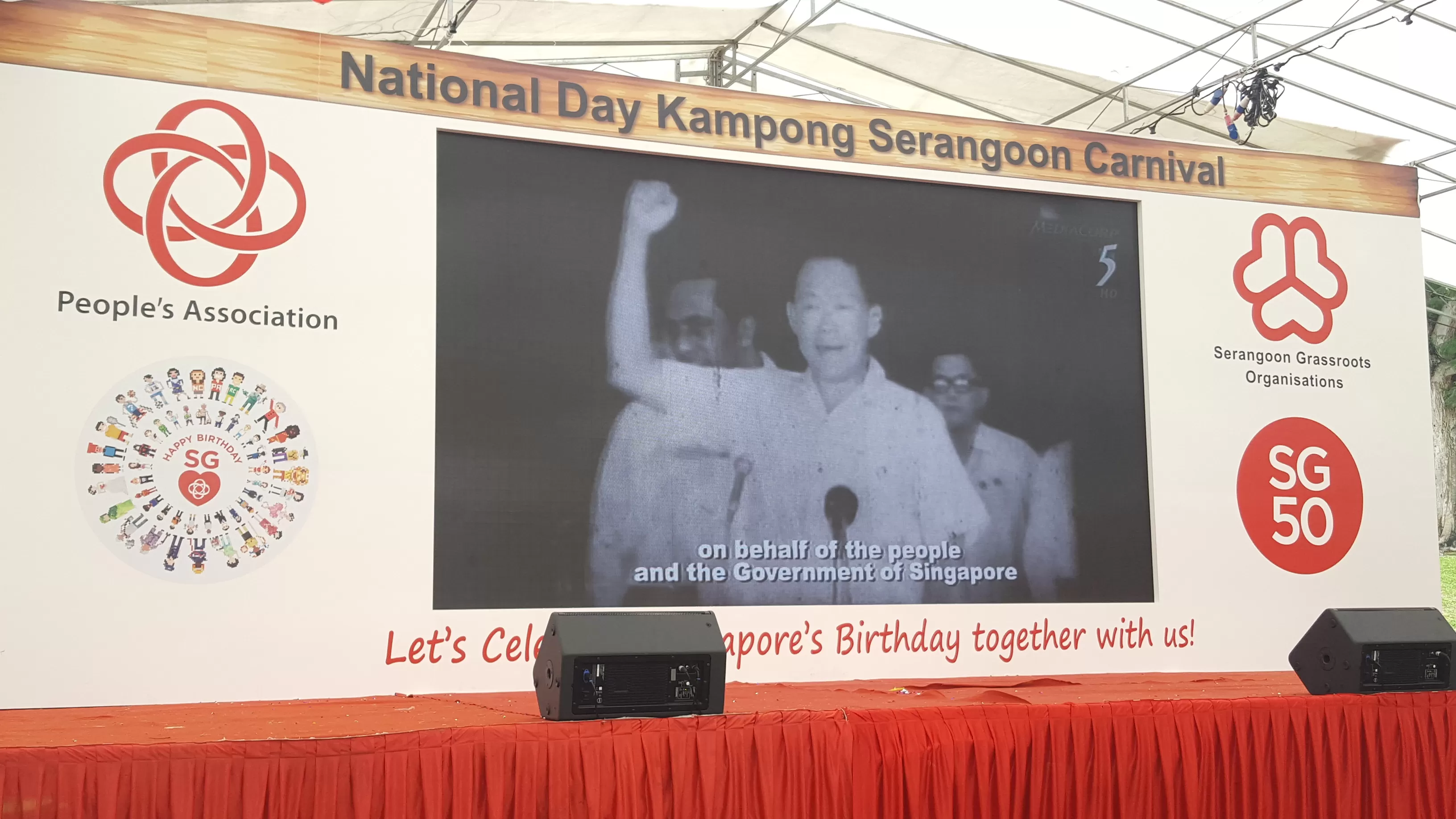 P3.91 Indoor LED Screen for 50th National Day in Singapore 2015