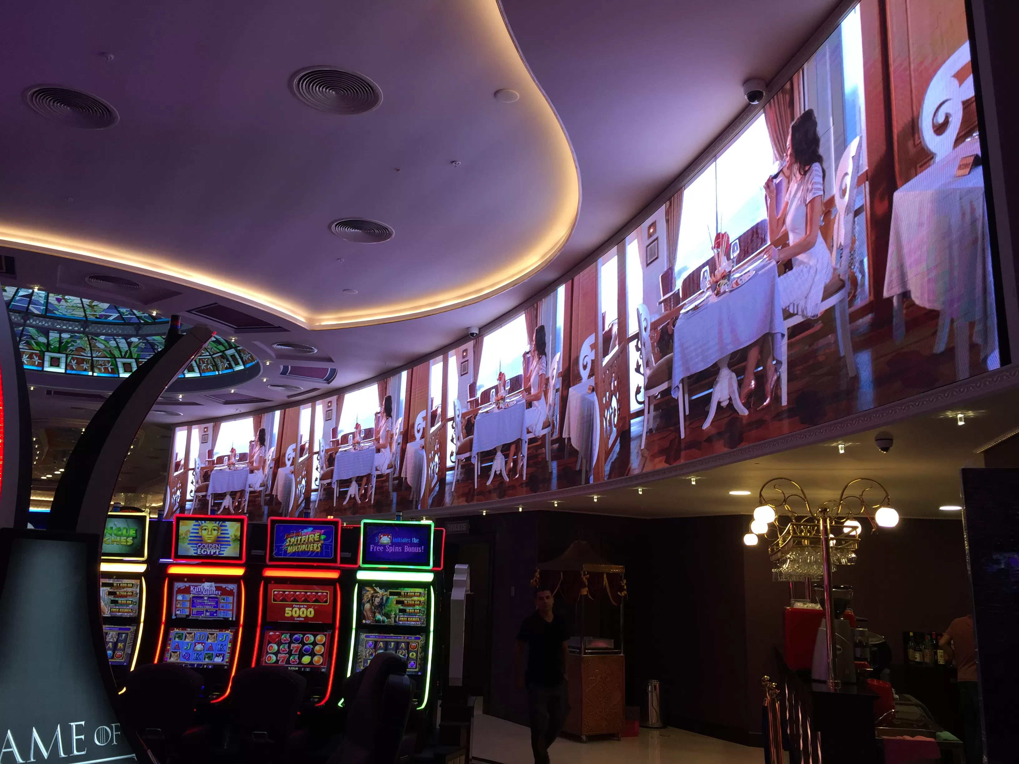 P3mm Indoor Fixed LED Screen for Casino in Cyprus