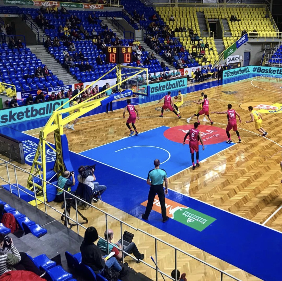 P8 LED Perimeter Screen For Basketball Court in Czech Republic 2018
