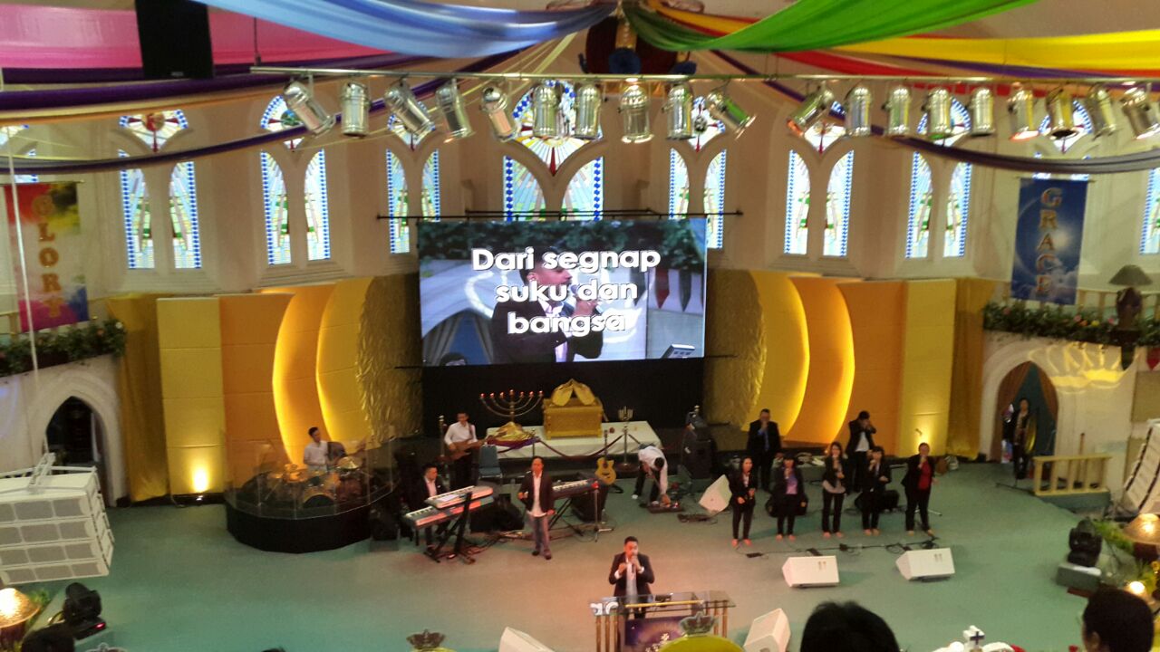 P3.91 Indoor LED Screen for House of Worship in Indonesia 2016