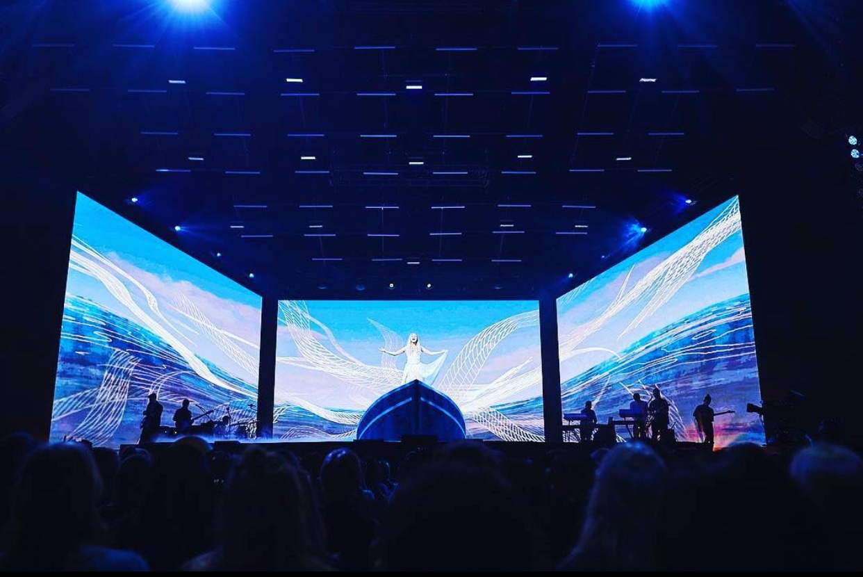 P3.91 Indoor Events Rental LED Screen for Stage Background in Chile 2018