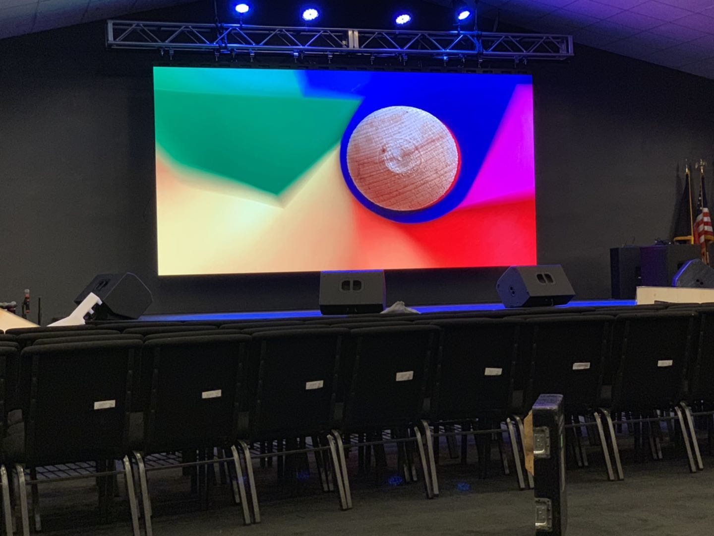 P3.91mm Indoor LED Wall for Church in Atalanta 2018
