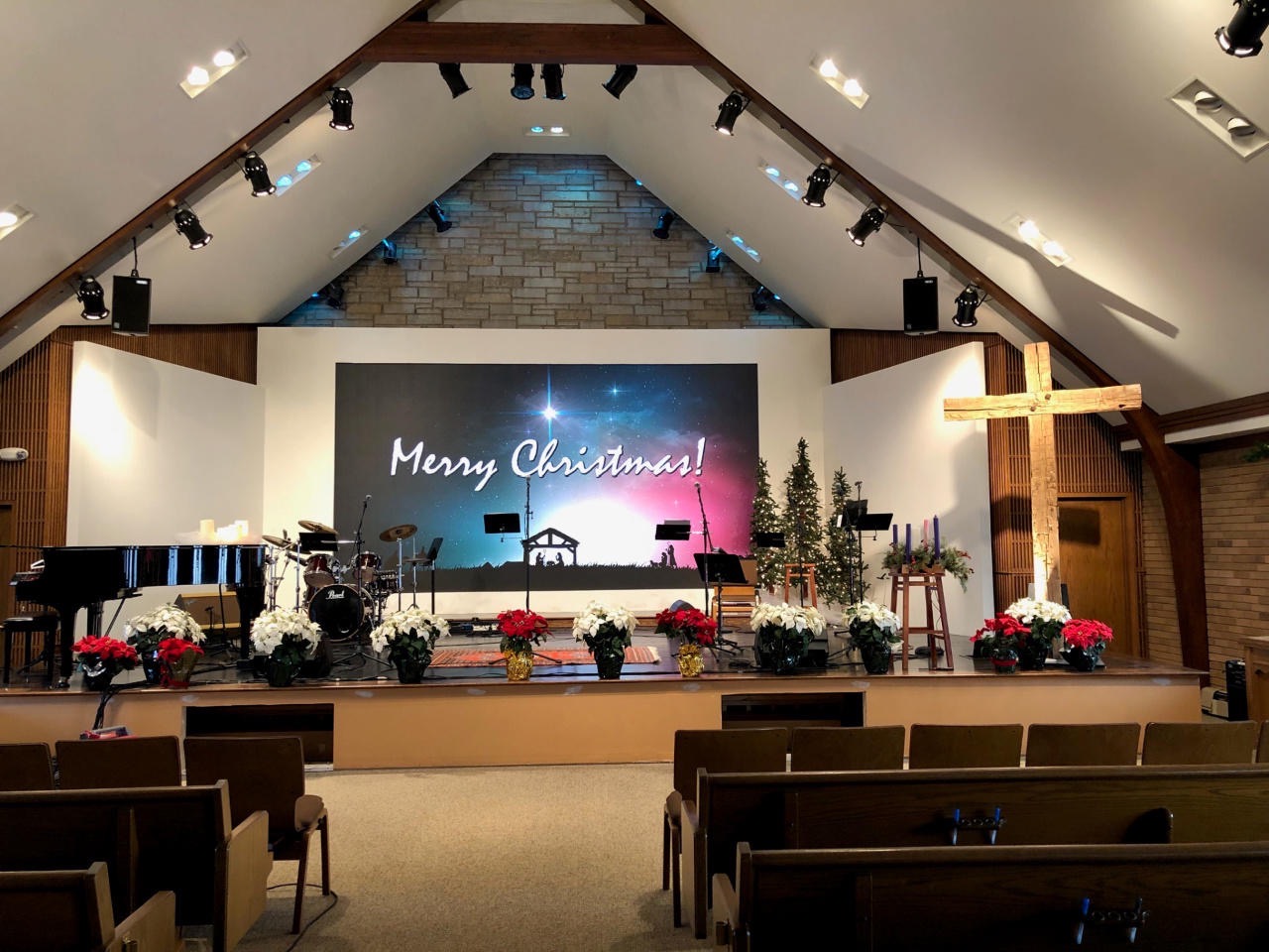 P3.91 Indoor LED Wall For Church in USA 2019 