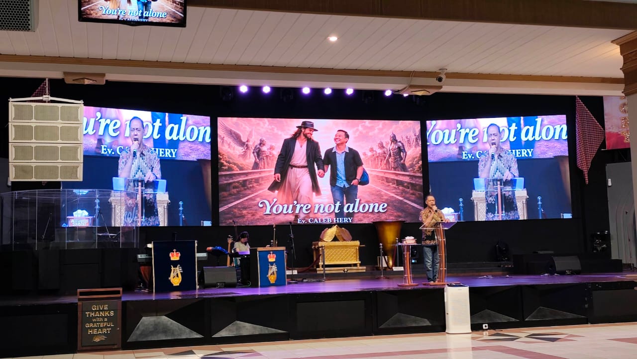 P3.91 Indoor LED Screen for House of Worship in Indonesia 